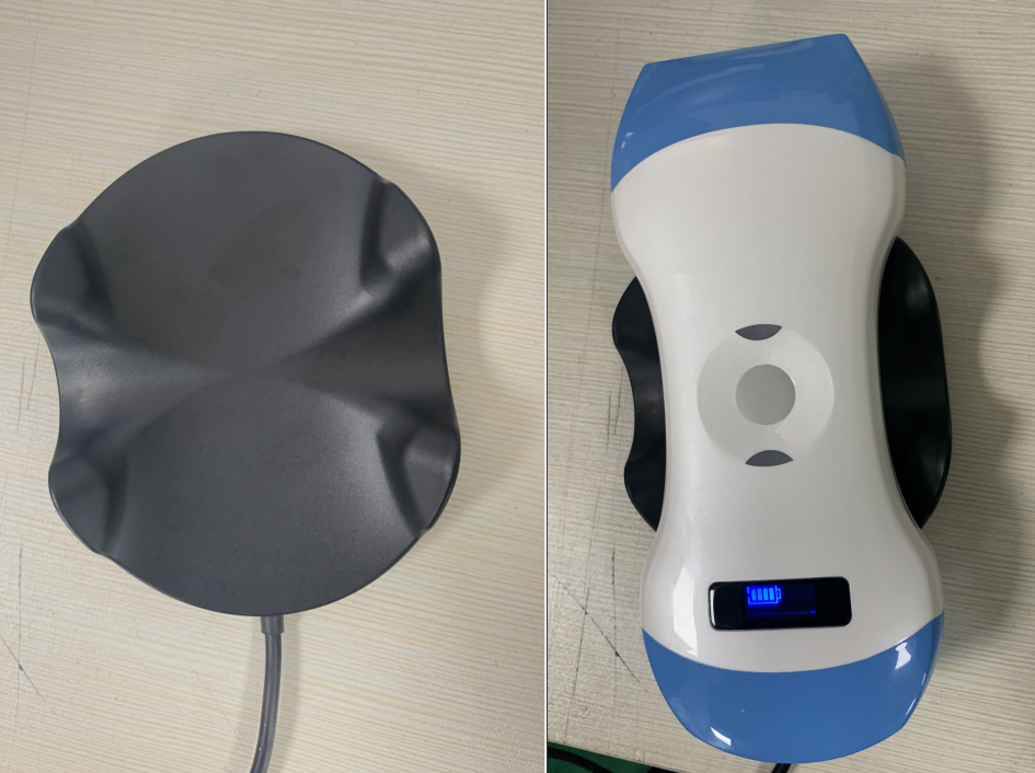 Wireless Charge for double head Palm Ultrasound Scanner